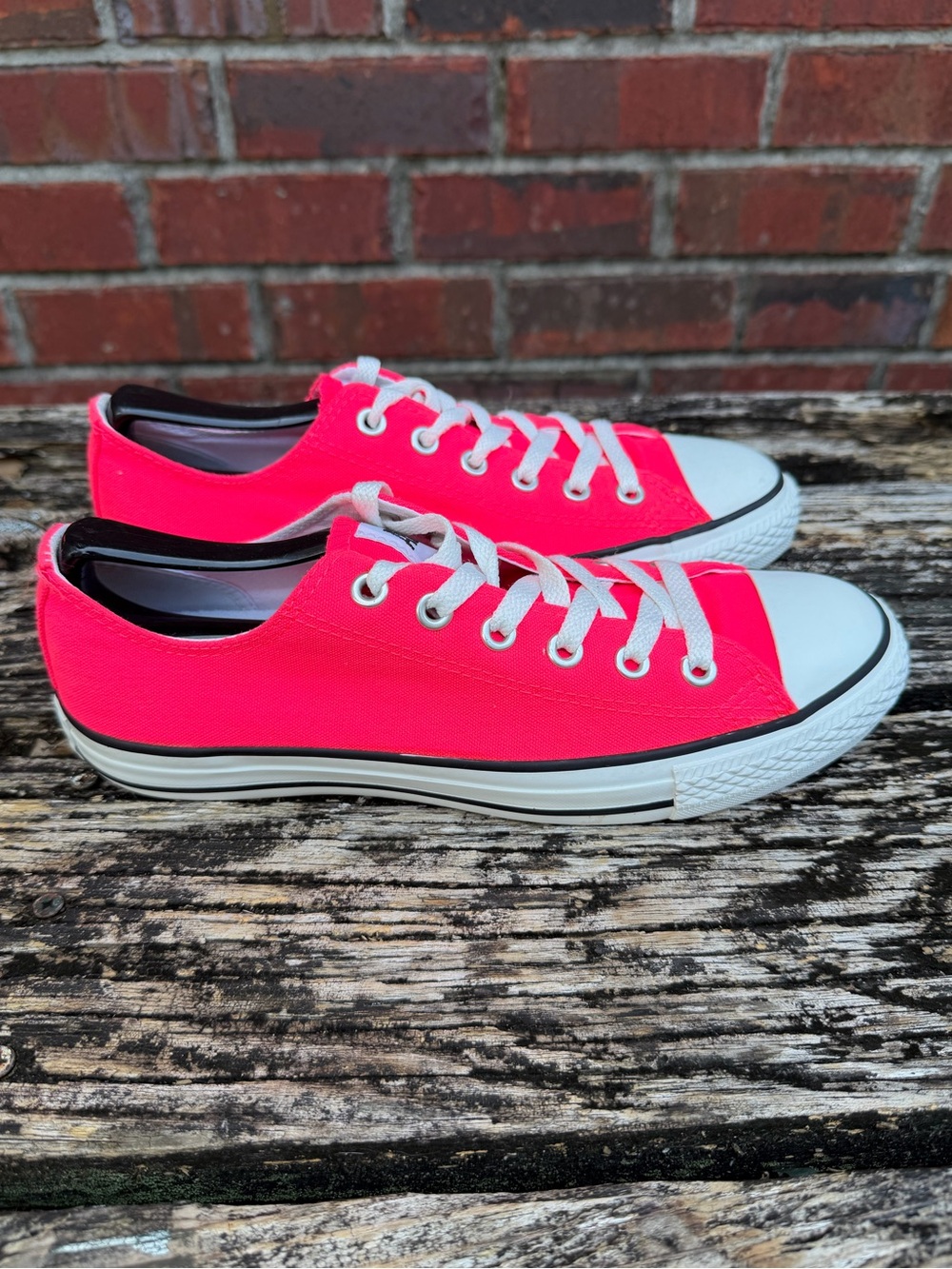 Converse Chuck Taylor All Star Unisex M-7 W-9 Pink Low Top Canvas Sneakers X2 - Picture 14 of 14